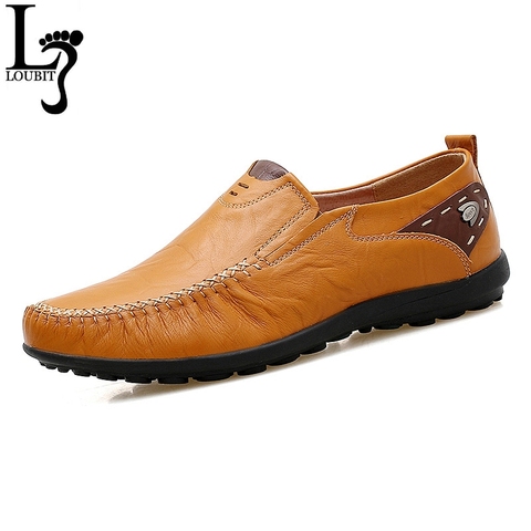 Big Size 38-47 New Arrival Split Leather Men Casual Shoes Fashion Top Quality Driving Moccasins Slip On Loafers Men Flat Shoes ► Photo 1/6