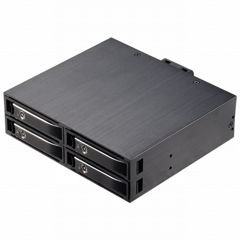 Uneatop ST2541 4-Bay 2.5in Aluminum Removable  SATA  Internal SSD Enclosure for 5.25in Optibay HDD Mobile Rack ► Photo 1/6