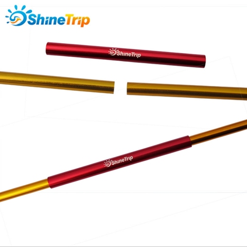 ShineTrip 4 pcs aluminum alloy tent pole repair tube single rod mending pipe lengthen13cm suitable below 8.5mm tent accessories ► Photo 1/6