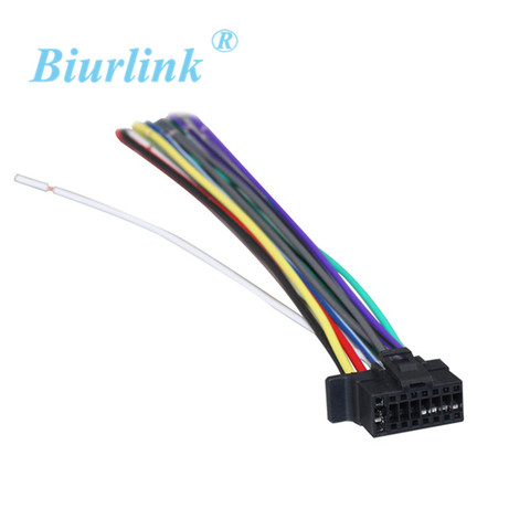 Biurlink 2pcs 16 PIN WIRE WIRING HARNESS ADAPTER CABLE for SONY RADIO HEADUNIT STEREO 2013-up ► Photo 1/3