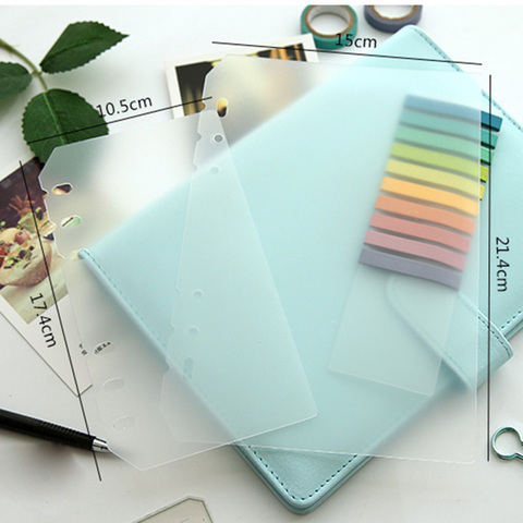 A5 A6 PP Matt Frosted Plate for Protecting Inner Paper Spacer for Planner Filofax Organizer Divider Separator Board Page ► Photo 1/5