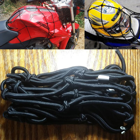 40*40CM Motorcycle Accessories Elastic Heavy-Duty casco Helmet Holder Luggage Net Tank Mesh ATV Bike Cargo Bungee for KTM New ► Photo 1/1