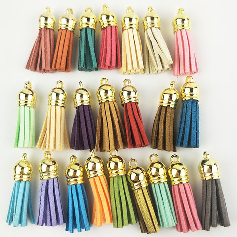 50pcs Mix Keychain Tassels Bulk PU Leather Tassel Pendants for DIY Keychain  and Craft