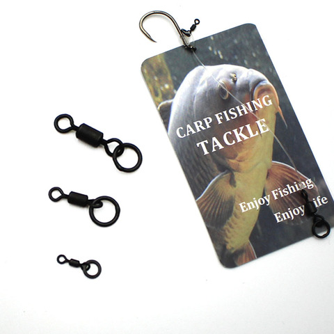 20pcs Carp Fishing Micro Hook Ring Swivel Flexi Accessories For Carp Fishing Rolling Swivel with Ring for D-Rig Chod Rig Tackle ► Photo 1/6