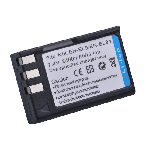 2400mAh EN-EL9 EN-EL9a EN EL9 Battery Akuu for Nikon EN-EL9a D40 D60 D40X D5000 D3000 Camera ► Photo 1/4