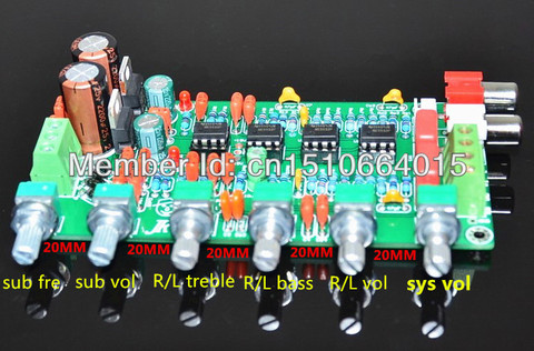 preamp tone board  2.1 preamp board ne5532 HIFI high-fidelity 2.1 subwoofer can use  as 2.0 amplifier mixing board ► Photo 1/6
