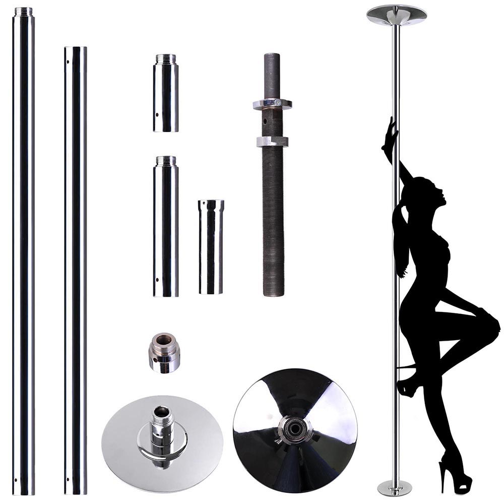 Professional Golden 360 Stripper Pole Dance Spin Pole Removable Home Fitness Exercise Training Pole 45mm D POLE Kit Freeshipping ► Photo 1/1