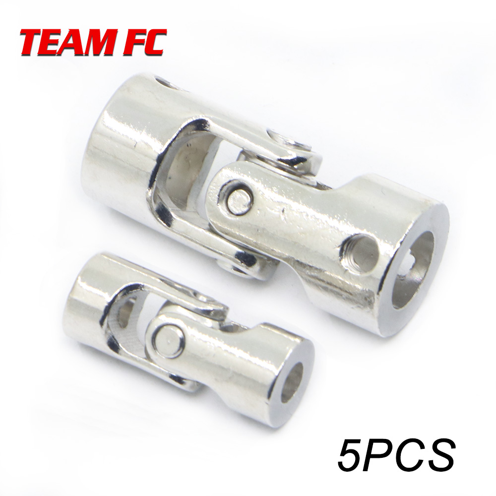 5Pcs Stainless Steel 6mm Full Metal Universal Joint Cardan Couplings For RC Car 