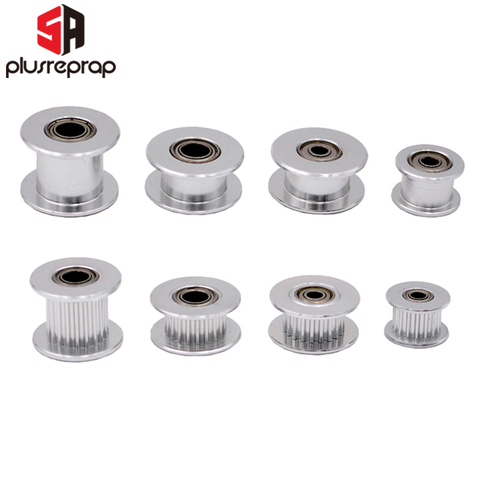 10PCS GT2 Idler Timing Pulley 16-tooth 20-Teeth with 3mm or 5mm Bore with Bearings for 3D Printer Parts Timing Belt 6mm 10mm ► Photo 1/6