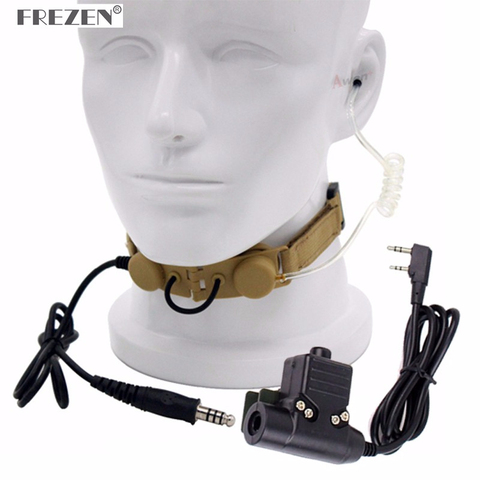 Z Tactical Throat Mic Z003 Air Tube Headset with U94 PTT for Two Way Radio BaoFeng UV-5R UV-5X UV-82 TYT TH-UV8000D Retevis H777 ► Photo 1/6