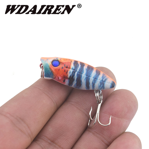 1Pcs 3.5cm 2.7g Popper Wobblers Fishing Lure Artificial Hard Baits Swimbait Crankbaits pesca lures winter Fishing Tackle WD-385 ► Photo 1/5