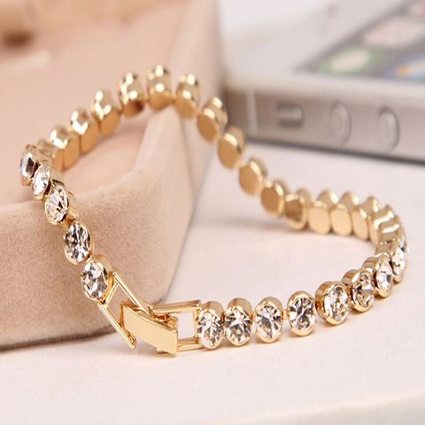 1 Pc Newest Women Shiny Bracelets Charm Austria Crystal Cuff Bangles Fashion Jewelry Best Gift For Women ► Photo 1/6