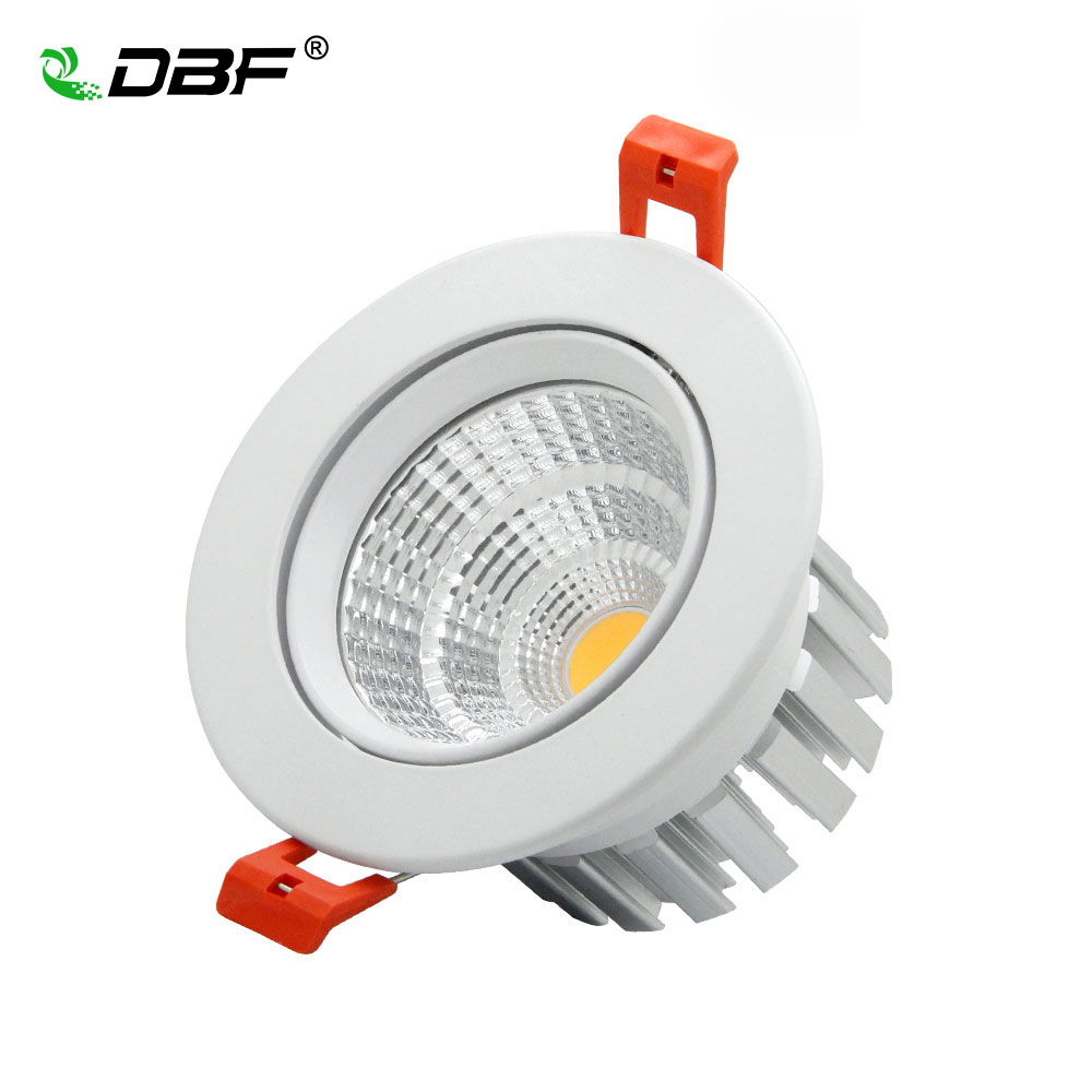 Dimmable Led Downlight COB Recessed Spot Lamp Ceiling Light AC110V 220V 9/15/18W 