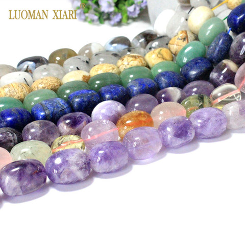 AAA Natural Gem Pink Crystal Amethysts Unique Nearly Oval Shapes Stone Beads For Jewelry Making DIY Bracelet, Necklace 15*20mm ► Photo 1/6