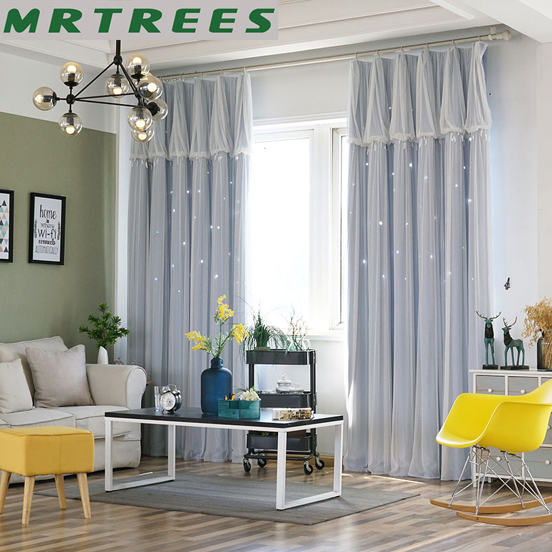 Curtains Windows For Living Room Bedroom Kitchens Modern Tulle Fabric Drapes New 