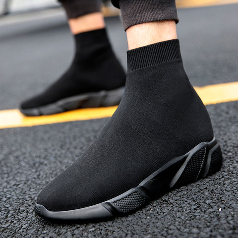 MWY Mens Shoes Casual Warm Stretch Socks Sneakers Zapatos De Hombre Non Slip Mens Trainers Outdoor Walking Shoes Plus Size ► Photo 1/6