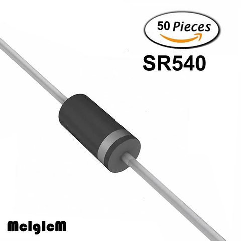 50PCS SR540 40V 5A DO-15 schottky diode ► Photo 1/2