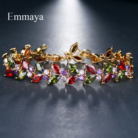 Emmaya Multicolor Bangles Classical Charm Shinny AAA CZ Bracelet New Design Jewelry for Female Party Gift ► Photo 1/6