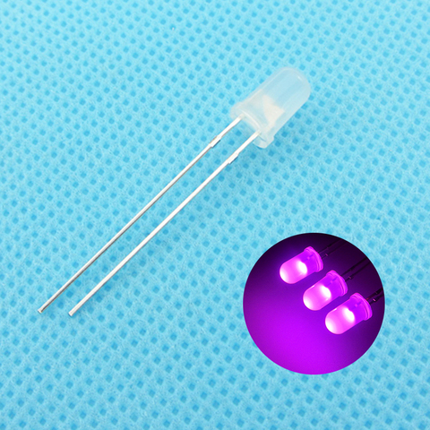 5mm Pink  LED Round Light Emitting Diode Diffused Foggy Ultra Bright Lamp Bead Plug-in DIY Kit  Wide Angle DIP100 pcs /lot ► Photo 1/6