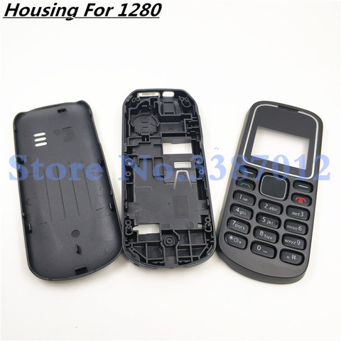 Full Housing Case Cover For Nokia 1280 Facing Frame + Middle + Back cover + Keypad Cell Phone Part With Logo ► Photo 1/6