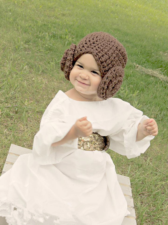 Princess Leia Costume - Crochet Wars Leah Hair Hat Wig - Kids Star Wars Costume - Comic-Con - Baby Cosplay - Price & Review | AliExpress Seller - Good baby | Alitools.io