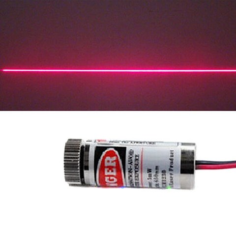 High Quality Red Line Laser Module 5mW 650nm Focus Adjustable Laser Head 5V Industrial Grade P0.05 ► Photo 1/1