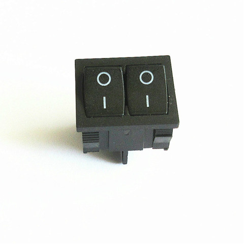 KCD5 Double Rocker Switch 4-pin ON/ OFF Black Parallel Boat Power Switch ► Photo 1/5