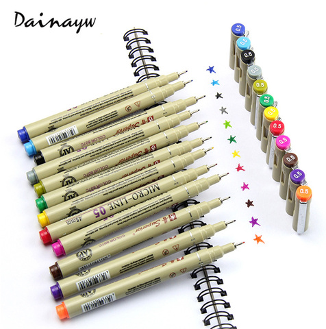 005 Rotuladores 12 Colores Sketch Markers Finecolour Pen Fine Draw Graphic  art Marker Pen For Drawing Manga Anime Art Supplies - Price history &  Review