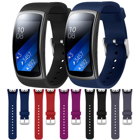 Hangrui Replacement Wristband For Samsung Gear Fit 2 Pro Band Luxury Silicone Watchband For Samsung Fit2 SM-R360 Strap Anti-lost ► Photo 1/6