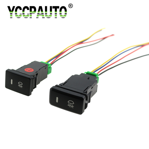 YCCPAUTO Car Fog Lights Switch For Toyota Camry Prius Corolla 4Pin Fog Lamp On-Off Button with Cable 1Pcs ► Photo 1/6