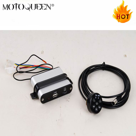 Car MP3 Motorbike Motorcycle MP3 player,Scooter audio support SD card,USB motor vehicle FM radio ► Photo 1/6
