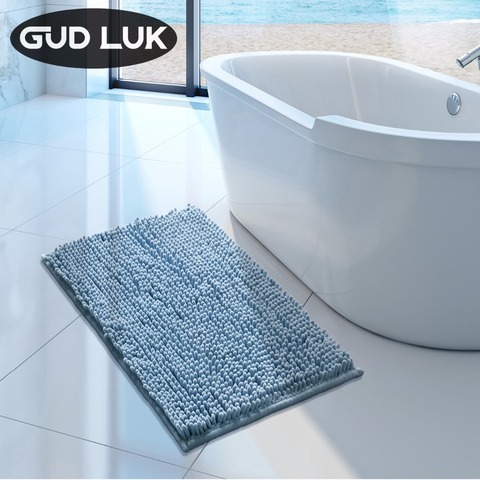 50x80cm Size Long Microfiber Chenille Bathroom Mat Bath Rug Sets