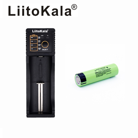 2017 New original for  18650 3400mAh 3400 battery  NCR18650B 3.7V Rechargeable batteries+Lii-100B 18650 charger ► Photo 1/6