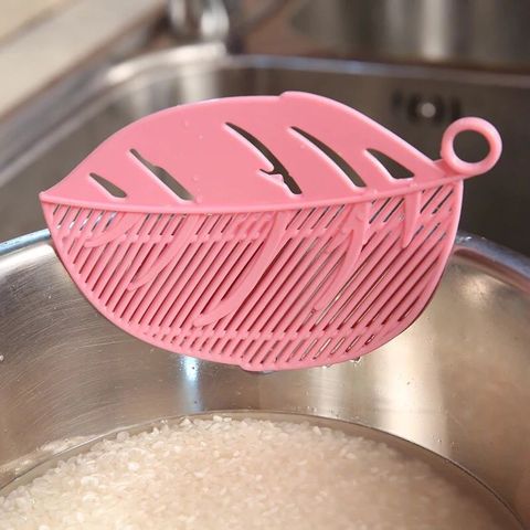1Pc Leaf Shaped Rice Wash Gadget Noodles Spaghetti Beans Colanders & Strainers Kitchen Fruit&Vegetable Cleaning Tool ► Photo 1/6