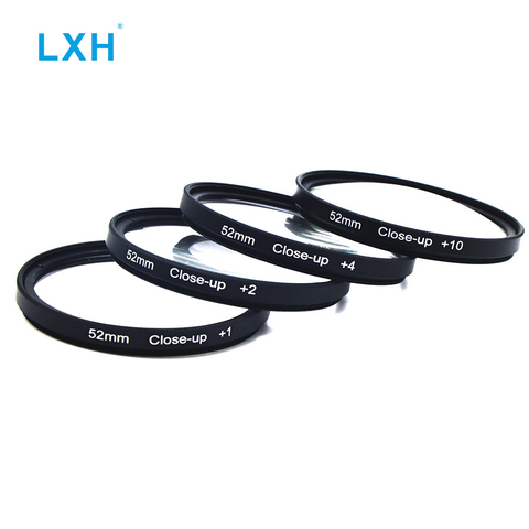 LXH +1 +2 +4 +10 Close-Up Lens Macro Filter Set with Pouch For 37mm/40.5mm/43mm/52mm/58mm/67mm/72mm/77mm/82mm  DSLR Camera Lens ► Photo 1/1