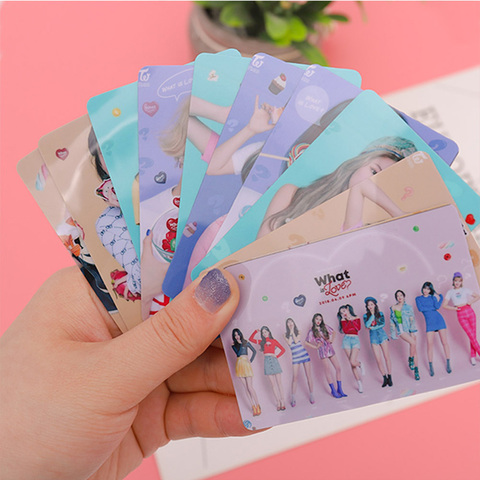 Buy Online 10 Pcs Set K Pop Twice Album What Is Love Sticky Photo Cards Crystal Card Stickers For Fans Gift Alitools