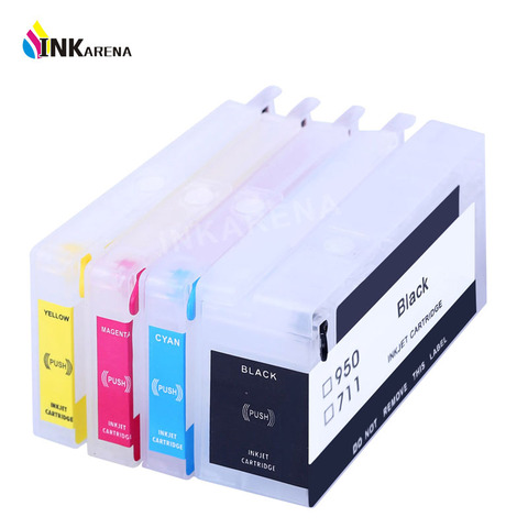 INKARENA Compatible Cartridge Replacement For HP711 Refillable Ink 711 Refill Arc Chip T520 T120 Printer inkjet dye ink ► Photo 1/5