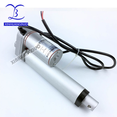 12V/24V 100mm/4inch stroke 900N /198LBS micro linear actuator electric linear actuator TV lift high speed linear actuator ► Photo 1/4