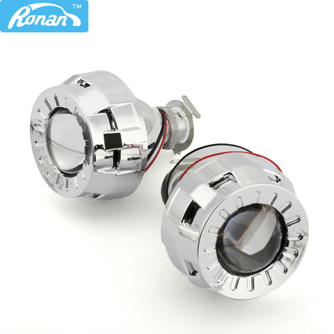 RONAN 1.8'' 2.0'' Smallest Bi-xenon HID Projector Lens Mini Headlight Retrofit Car Styling Motorcycle H7 H4 use xenon H1 bulb ► Photo 1/5