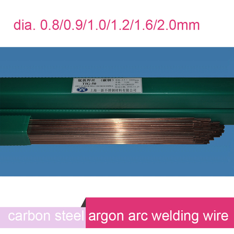TIG-50 carbon steel argon arc welding wire 0.8/0.9/1.0/1.2/1.6/2.0 welding rods ► Photo 1/1