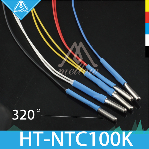 3D Printer Parts 1M HT-NTC100K Ohm Thermistor High Temperature NTC 3950 100K Sensor for Filament PT100 V6 Heat Block Hotend ► Photo 1/4