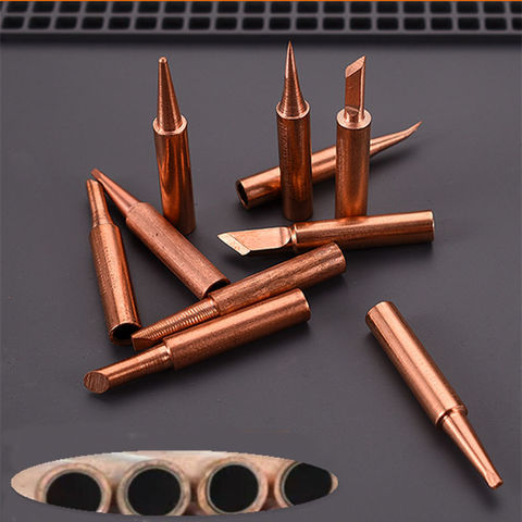 10pcs/lot Pure Copper 900M-T Soldering Iron Tip Lead-free For Hakko Soldering Rework Station Soldering Tips ► Photo 1/5