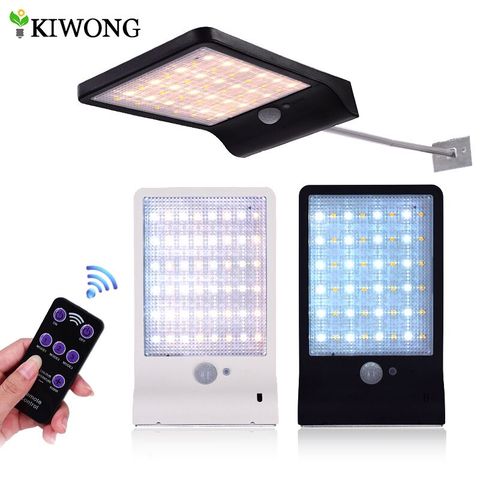 Upgraded 48 leds Solar Light Color Adjustable With Controller Three Modes Waterproof Lamp Lights For Outdoor Garden Wall Street ► Photo 1/6