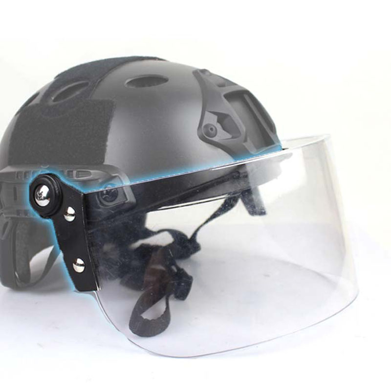 Tactical MICH AF Fast Helmet Rail Anti Riot Goggles CS Windproof Dust Protective 