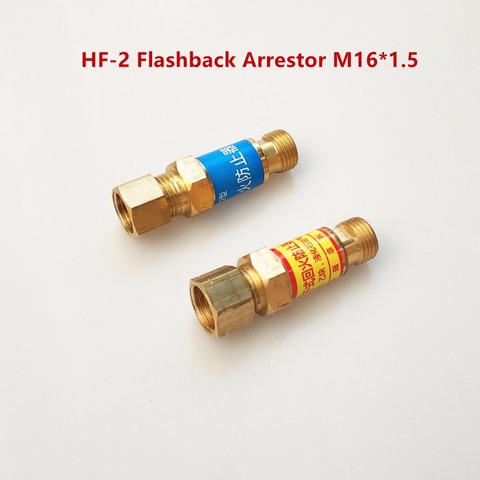1 Pair Flashback Arrestor Check Valve Flame Buster M16*1.5 Type HF-2 for Gas Welding Cutting Torch Pressure Oxygen Regulator ► Photo 1/6