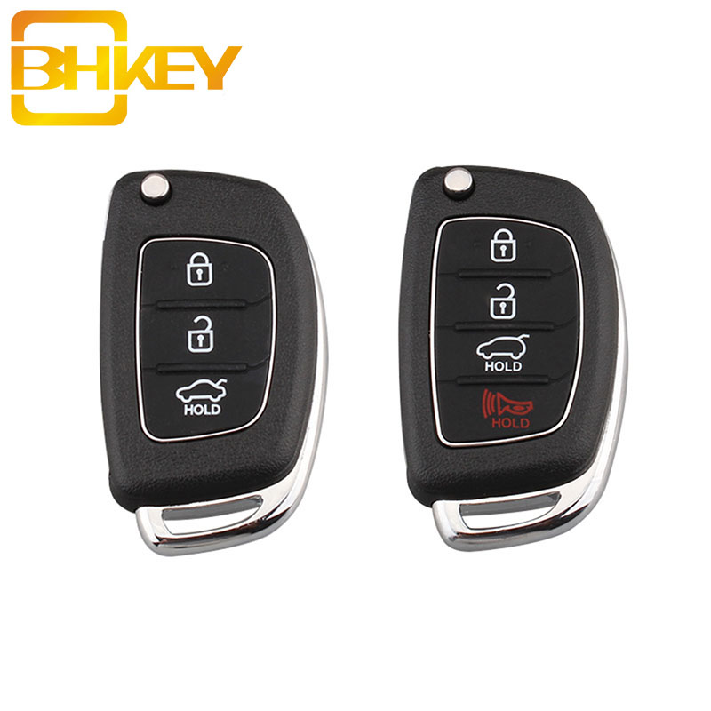 KEYYOU For Hyundai Solaris ix35 ix45 ELANTRA Santa Fe New Verna 3/4 Button  Car Key Shell HY20 Remote Key Fob Right Side Blade - AliExpress