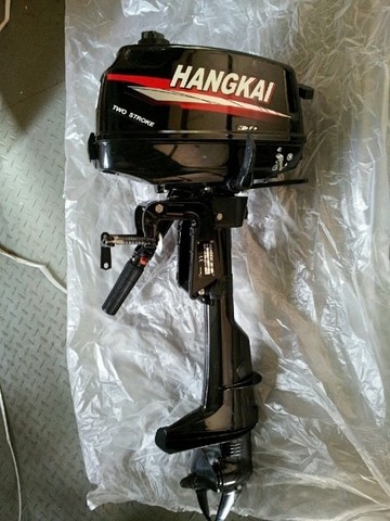 Best Quality Competitive price 4.0 HP 2 stroke boat motor Hangkai 4.9KW outboard motors for whole sales ► Photo 1/3