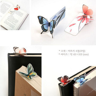 New 14PCS 3D Butterfly Bookmark For Beautiful Birthday Gift Book Mark Christmas Gift paper bookmark ► Photo 1/1