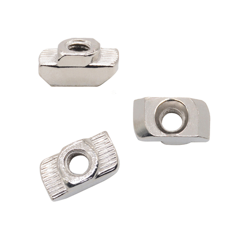 Carbon steel T type Nuts Fastener Aluminum Connector M4 M5 M6 M8 For EU Standard 4545 Industrial Aluminum Profile for Kossel ► Photo 1/1