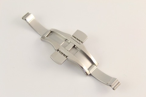 6x27mm Watch Strap Butterfly buckle Stainless steel clasp For T035614 T035627 Solid steel buckle Silver ► Photo 1/6